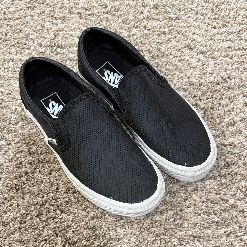 Vans Perforated Black Slip-On Shoes